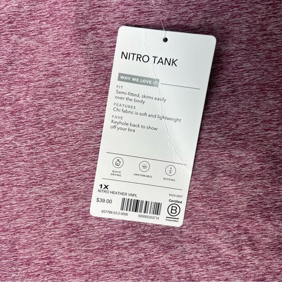 Athleta Nitro Tank NWT 1X - Picture 9 of 9